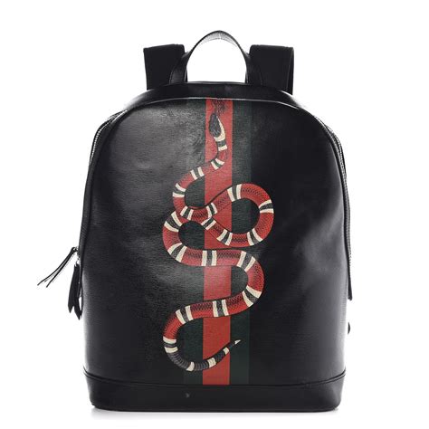 black gucci snake backpack